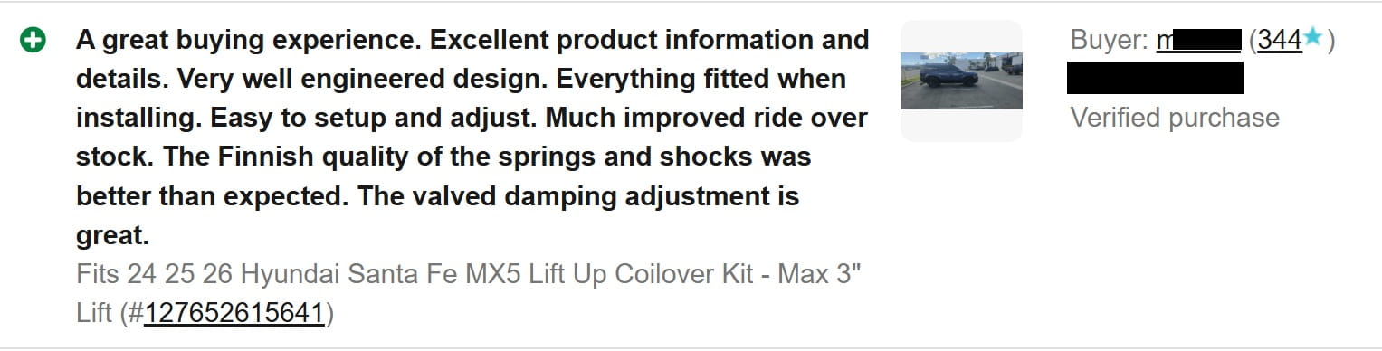 FEEDBACK BIGFOOT CONTOUR SANTA FE MX5 3-INCH UP