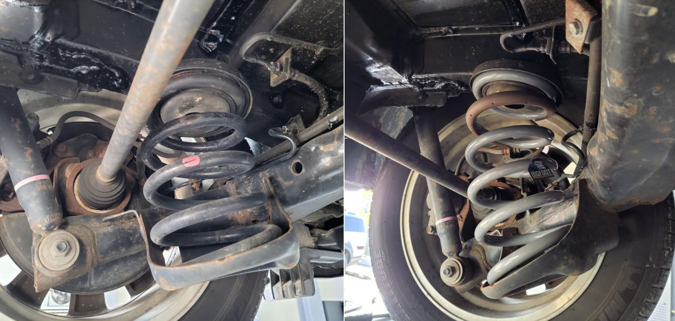 TOYOTA SIENNA REAR OE vs BIGFOOT_driverside