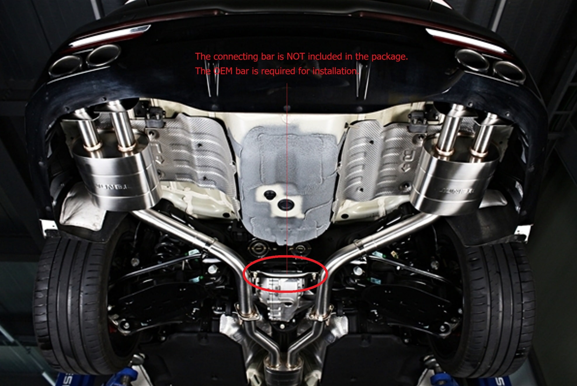 STINGER 3.3T 2018 RACING CATBACK_connection bar