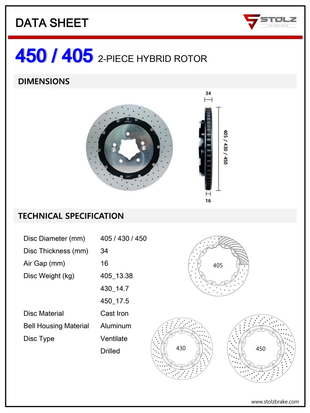 STOLZ 405 ROTOR SPEC