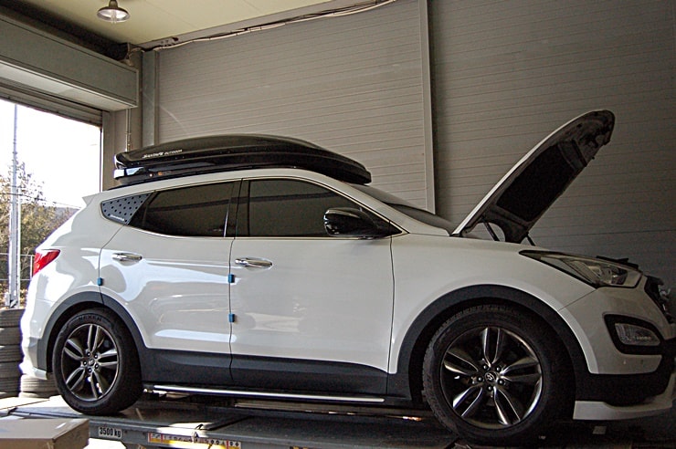 2. SANTAFE DM LOWERING SPRING_installed
