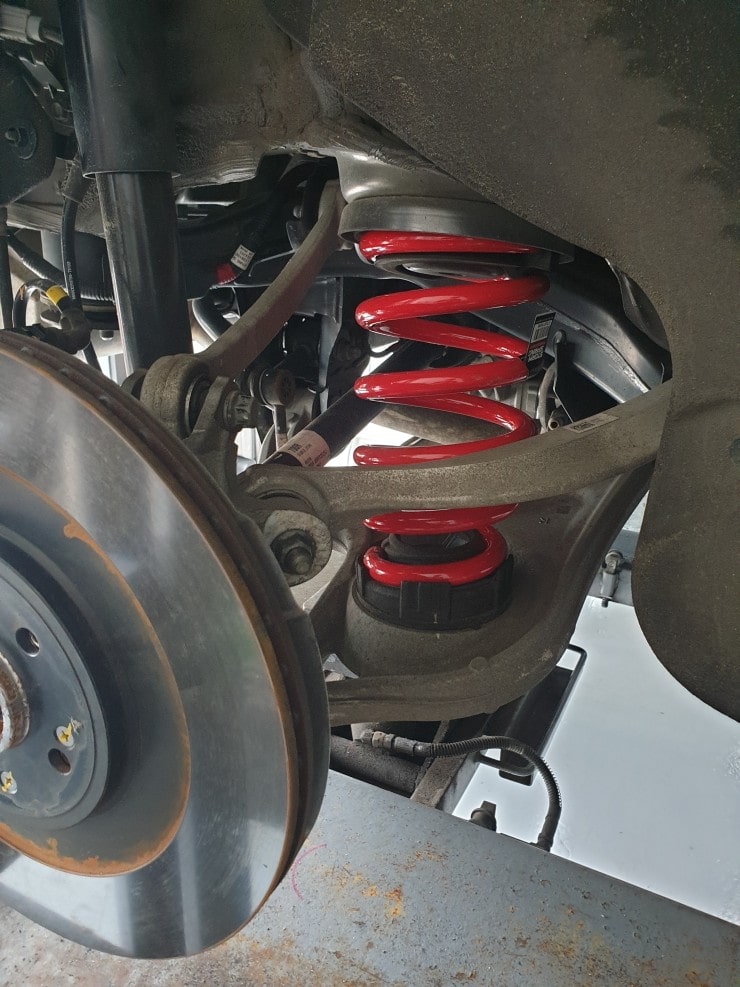 GV80 40mm lowering spring_installed5