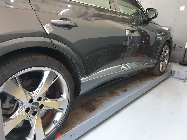 GV80 40mm lowering spring_installed7