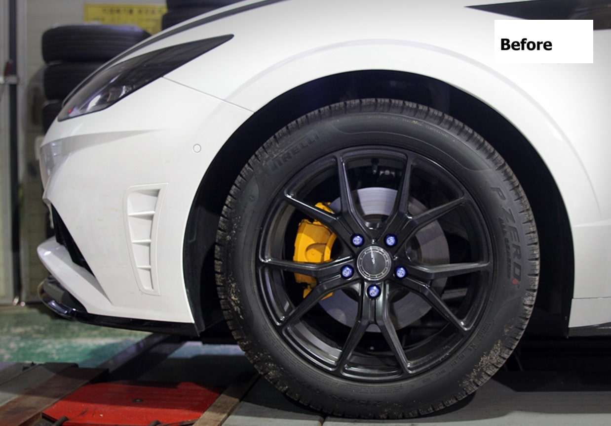 SONATA DN8 LOWERING SPRING_before