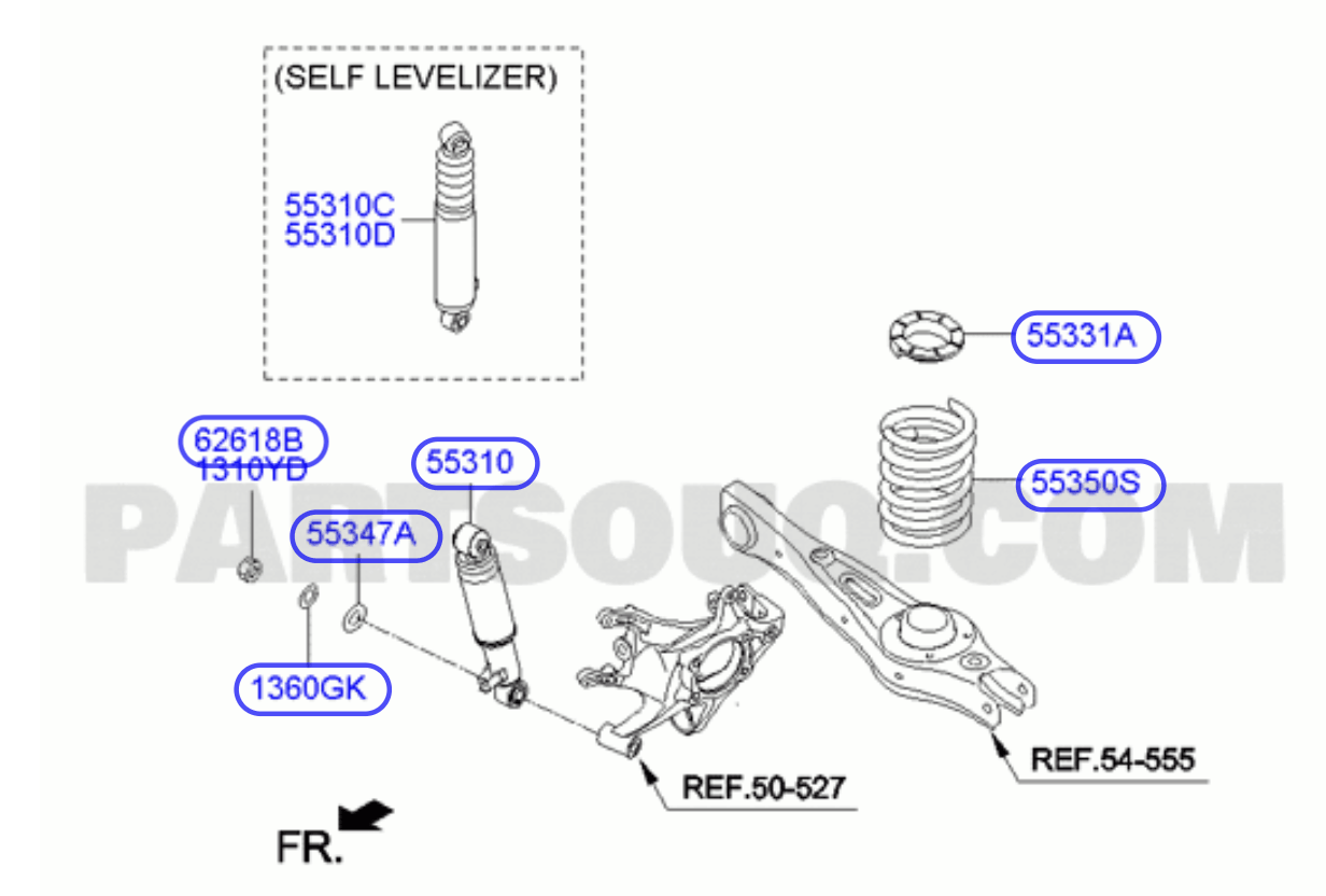 Self-levelizer Part Number